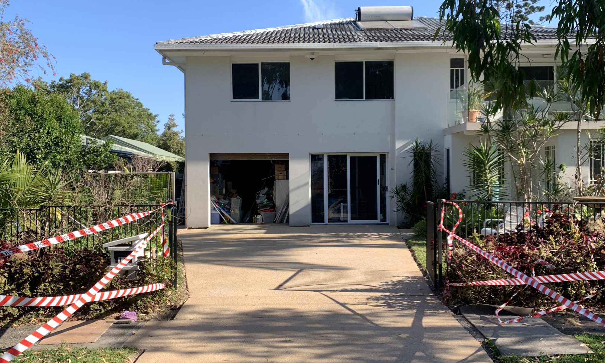 Resurfacing in a sandy beige colour of a driveway in northern NSW